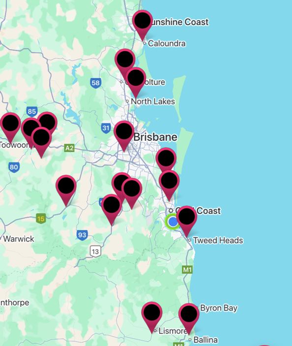 Service Coverage Map